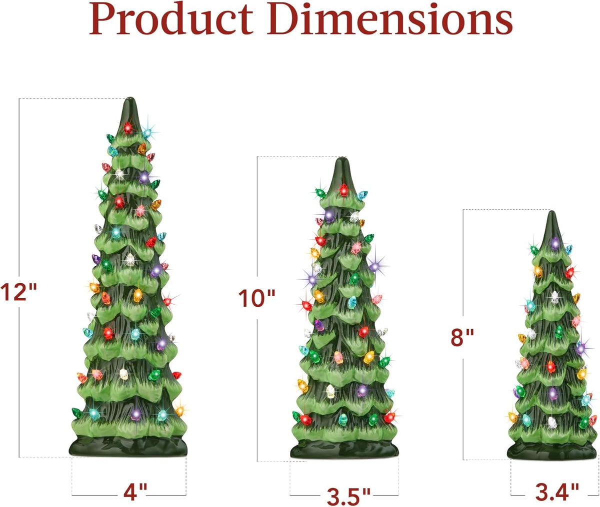 🎄Retro hand-painted tabletop Christmas trees